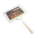 QIN XING Flat Plate Barbecue Net 43.5 x 30.5cm, L 71cm
