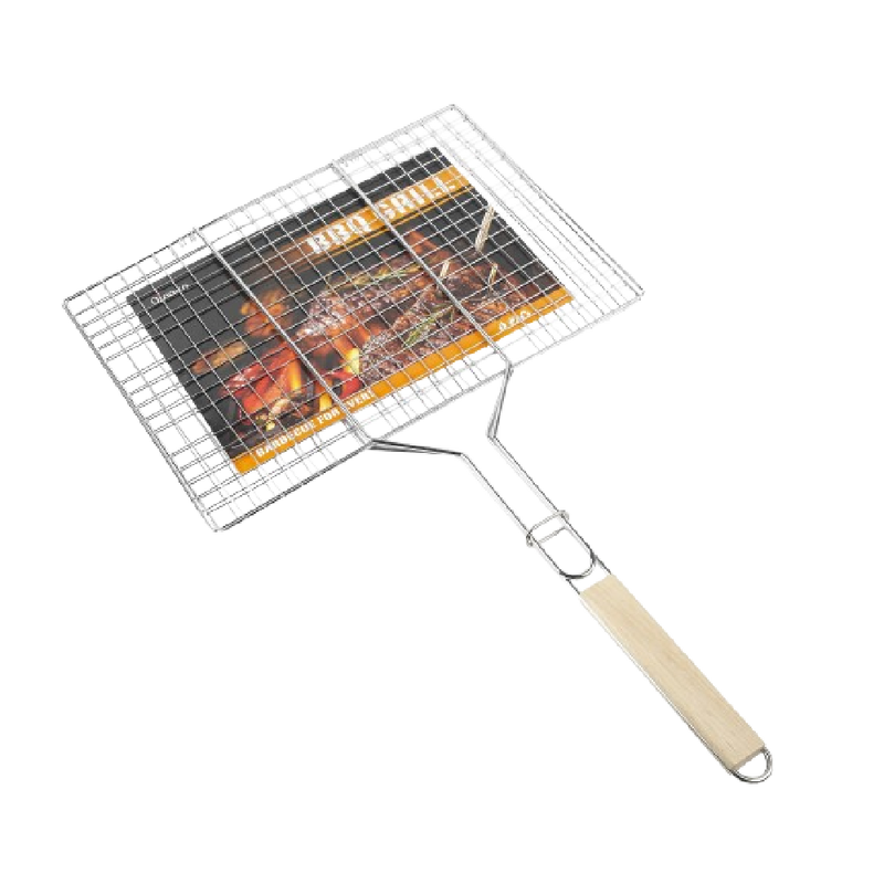 QIN XING Flat Plate Barbecue Net 43.5 x 30.5cm, L 71cm