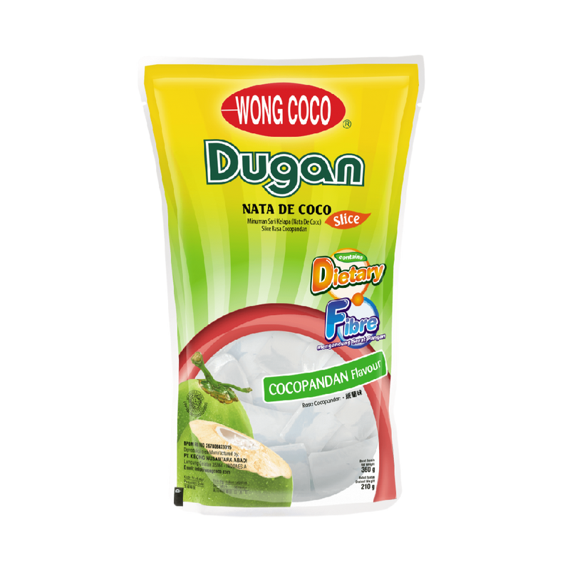 WONG COCO Nata De Coco Dugan 360gr Slice