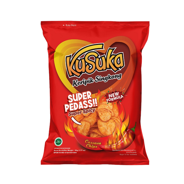 KUSUKA Cassava Chips Super Spicy 50gr