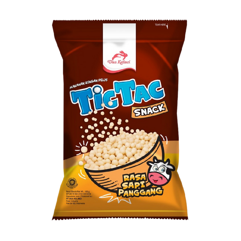 TIC TAC Cassava Snack - Grilled Beef 80g