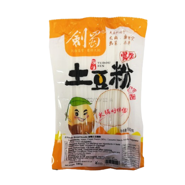 JIANSHU Potato Broad Noodle 180g - Longdan Official