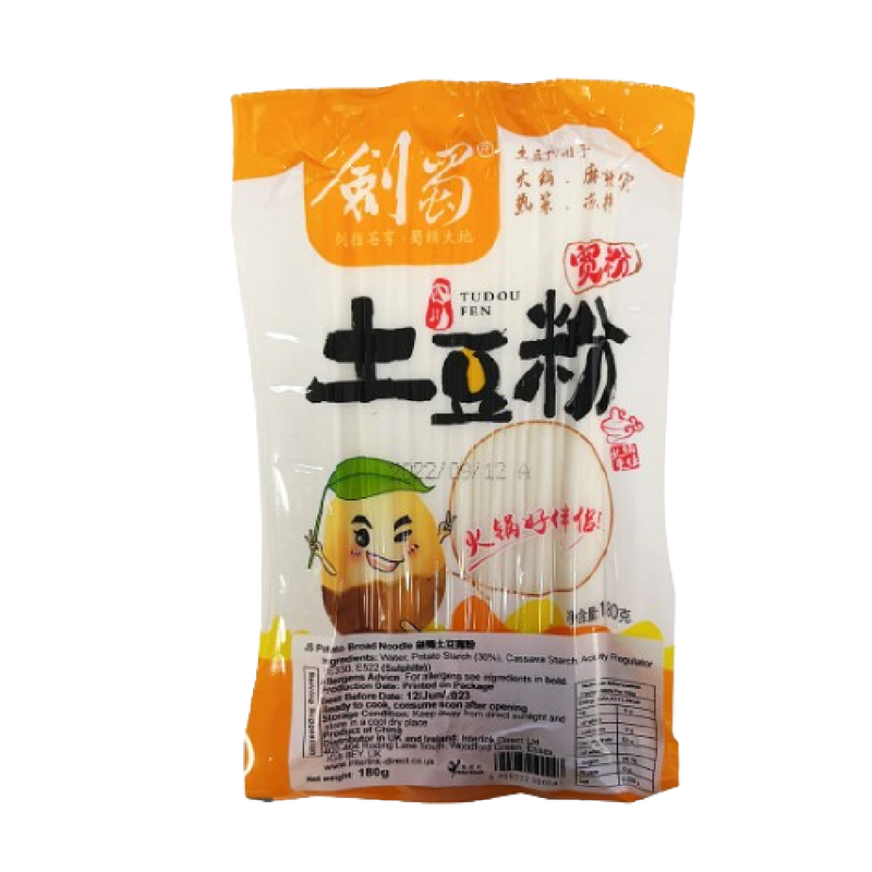 JIANSHU Potato Broad Noodle 180g - Longdan Official