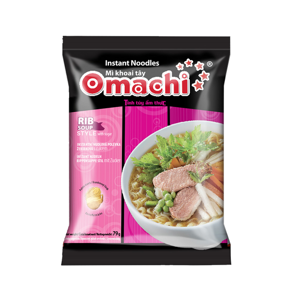 OMACHI Instant Noodles With Potato Starch _ Rib Soup Style 79g (Case 30)