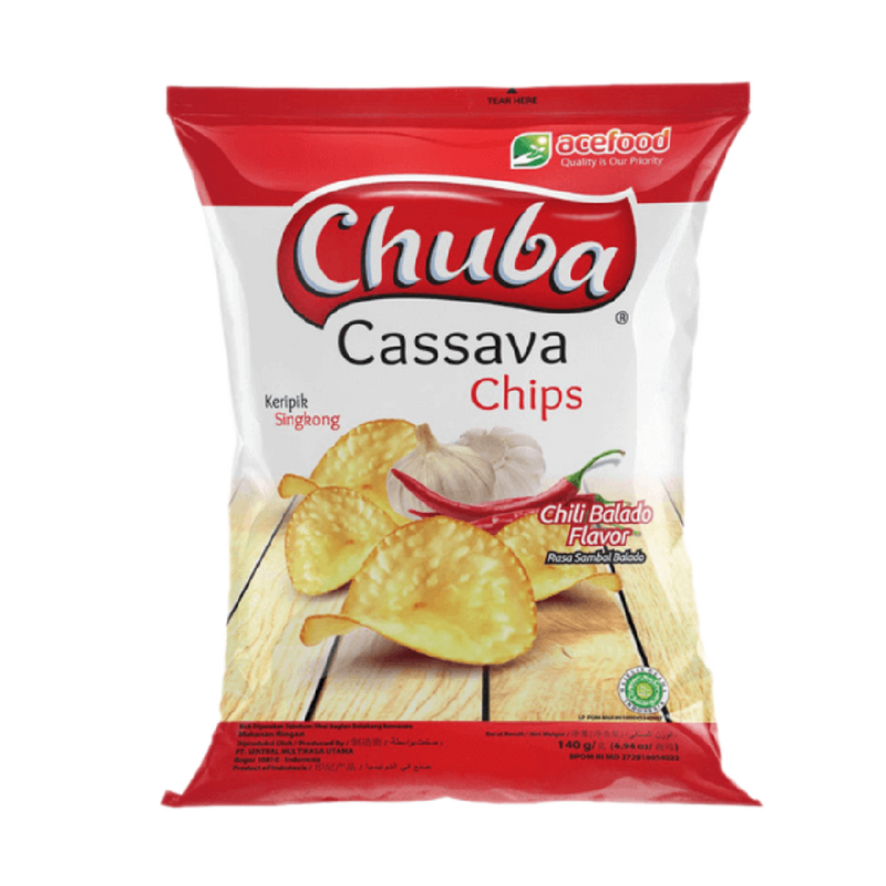 CHUBA Cassava Chips Chili Balado Flavor 60g