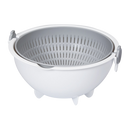 KOKUBO Spin Wheel Colander အသေးစား - မီးခိုးရောင်