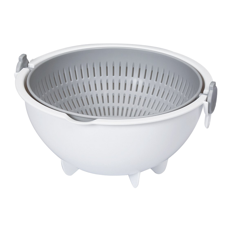 KOKUBO Spin Wheel Colander Kecil - Abu-abu