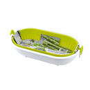 KOKUBO Spin Wheel Colander Oval - Hijau