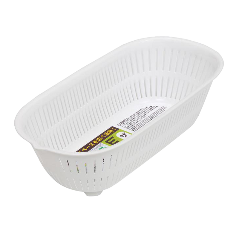 KOKUBO Oval Colander-White