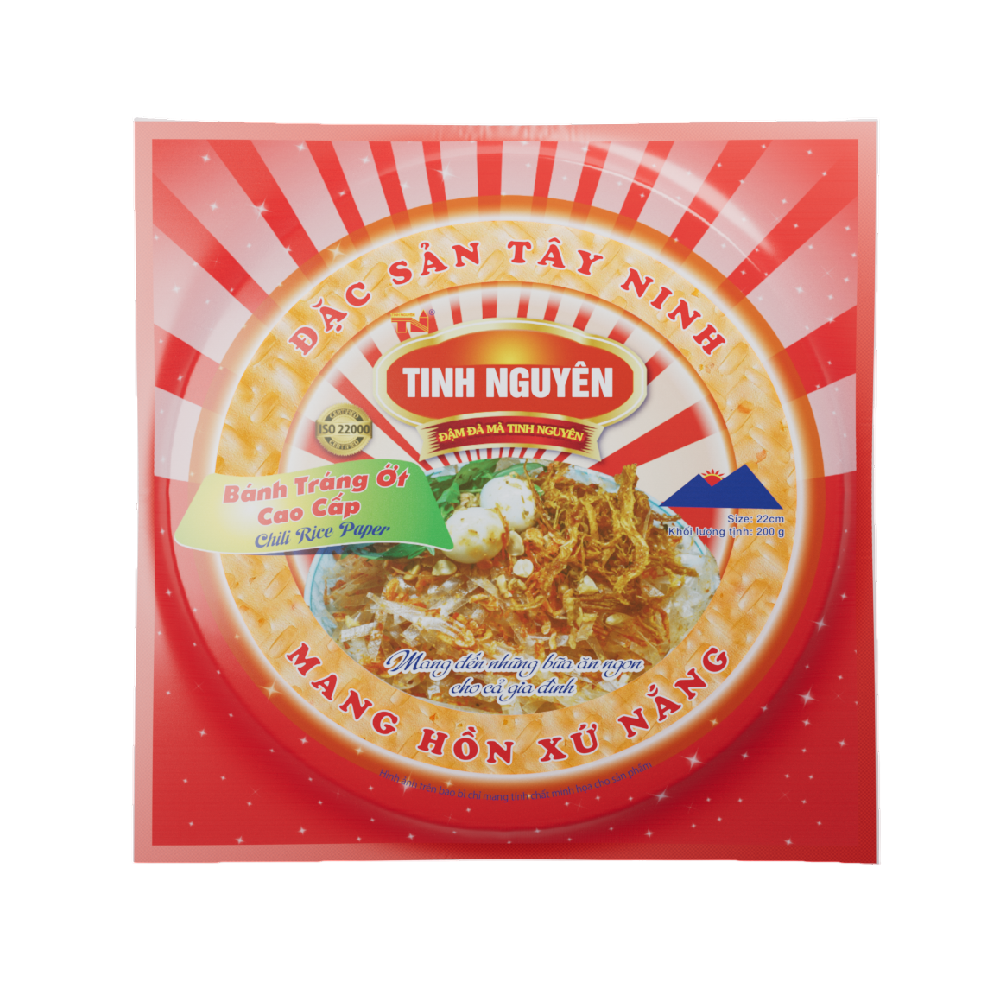 Tinh Nguyen Chili Rice Paper 200g