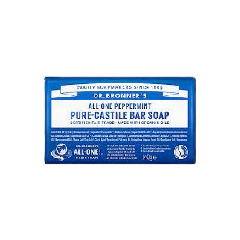 DR.BRONNER'S Peppermint Pure-Castile Bar Soap 140g