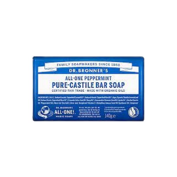 DR.BRONNER'S Peppermint Pure-Castile Bar Soap 140g - Longdan Official