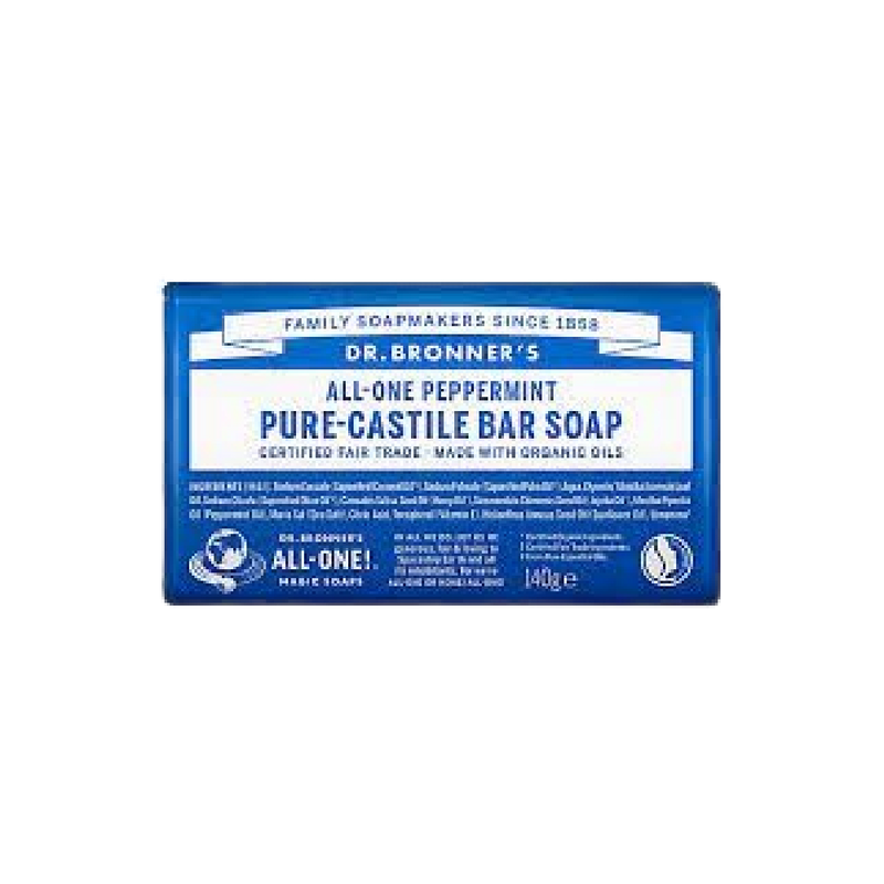 DR.BRONNER'S Peppermint Pure-Castile Bar Soap 140g - Longdan Official