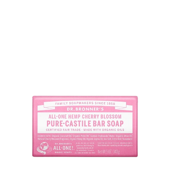 DR.BRONNER'S Cherry Blossom Pure-Castile Bar Soap 140g - Longdan Official