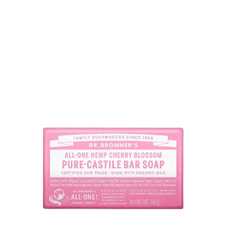 DR.BRONNER'S Cherry Blossom Pure-Castile Bar Soap 140g - Longdan Official