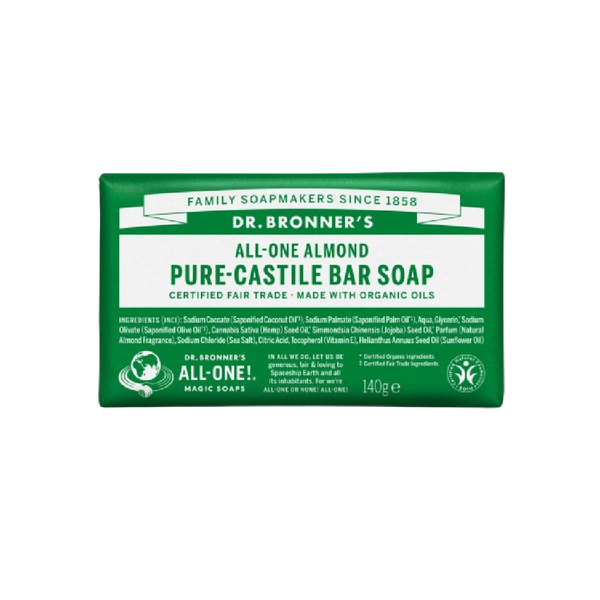 DR.BRONNER'S All-one Almond Pure-Castile Bar Soap 140g - Longdan Official