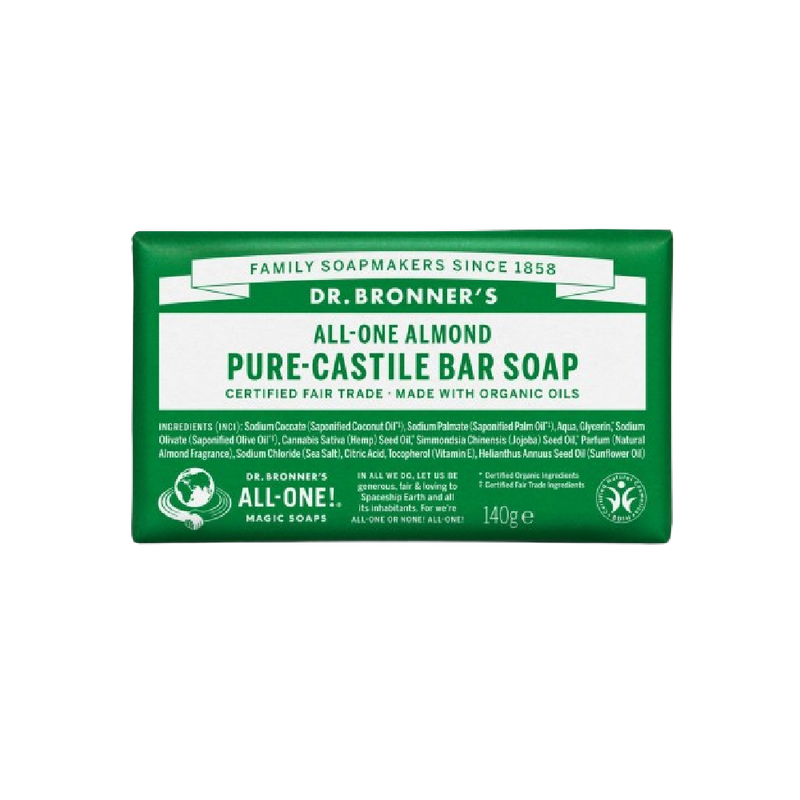 DR.BRONNER'S All-one Almond Pure-Castile Bar Soap 140g - Longdan Official