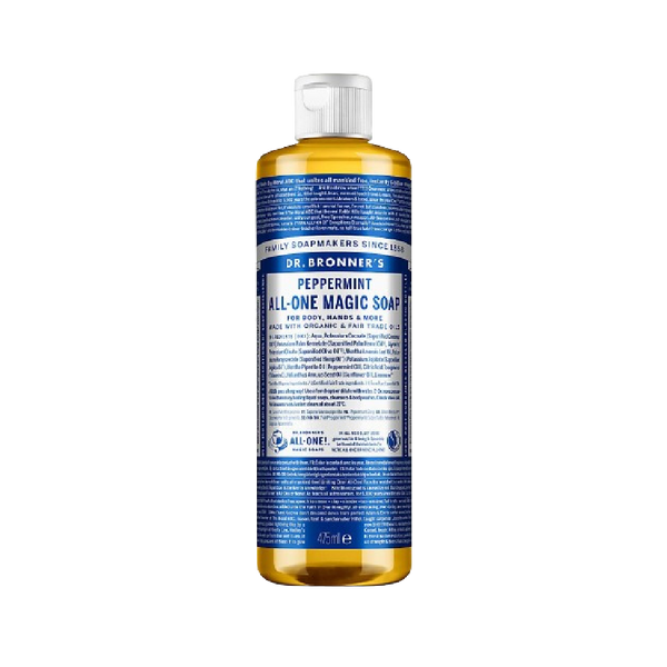 DR.BRONNER'S Peppermint Pure-Castile All Magic (18 in1) Liquid Soap 475ml - Longdan Official