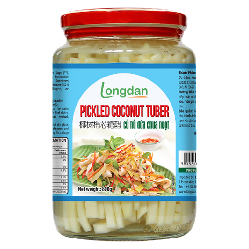 Củ dừa ngâm chua Longdan 800g