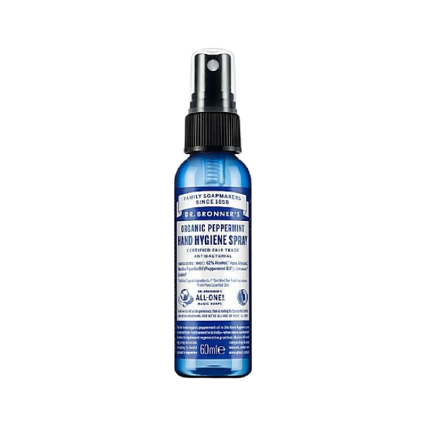 DR.BRONNER'S Organic Hand Hygiene Spray Peppermint 60ml - Longdan Official