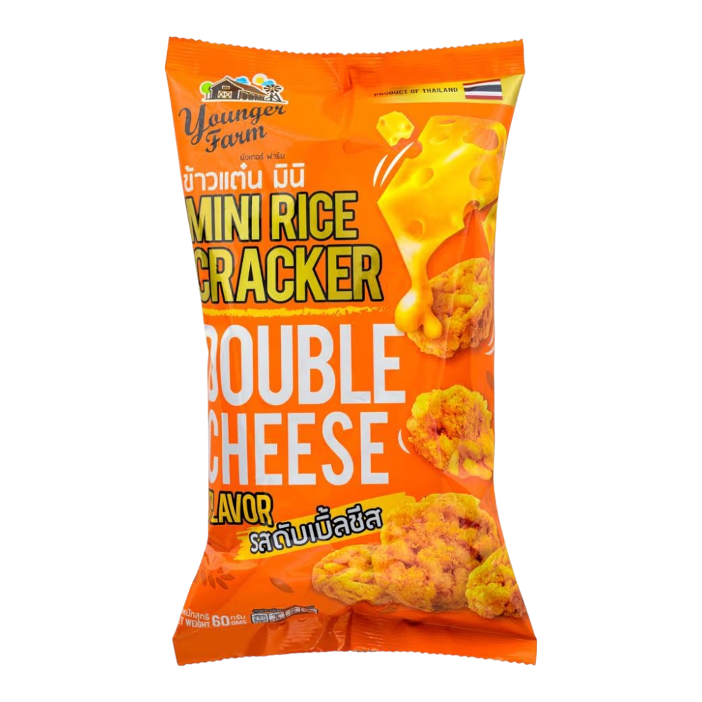 YOUNGER FARM Mini Rice Cracker Double Cheese Flavour 60g