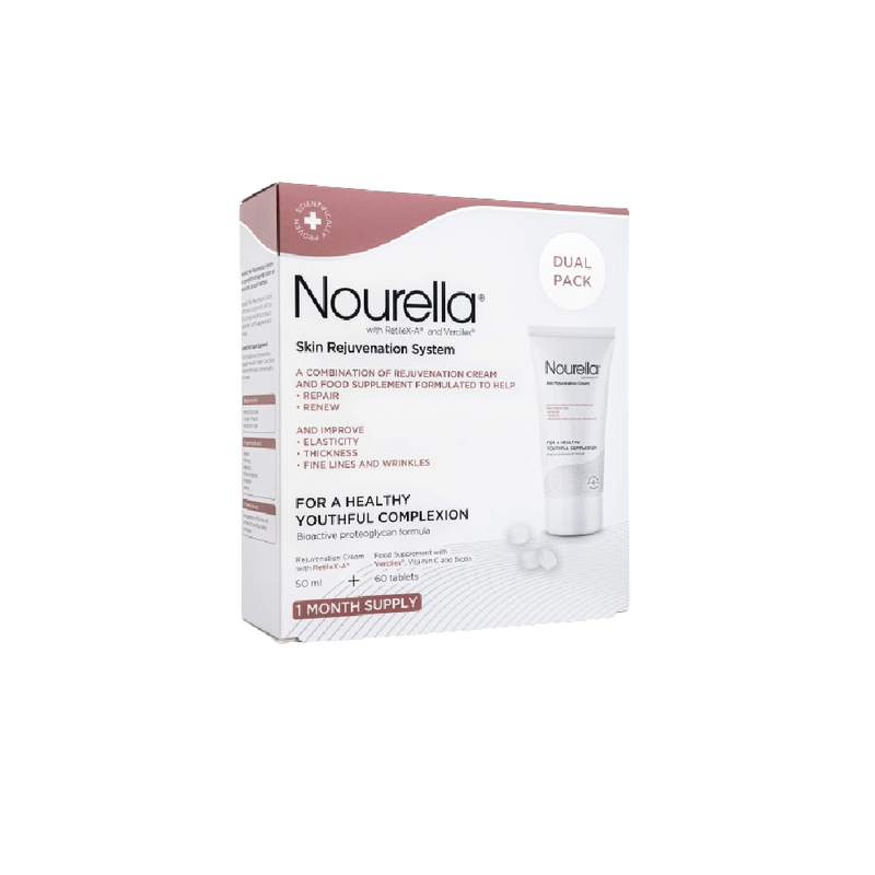 NOURELLA Skin Rejuvenation System Dual Pack (60 เม็ด &amp; ครีม 50ML)