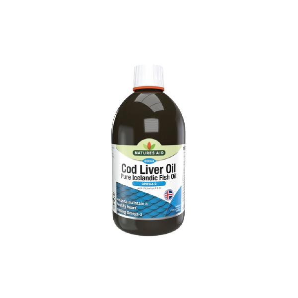 NATURES AID Cod Liver Oil Liquid 500ML