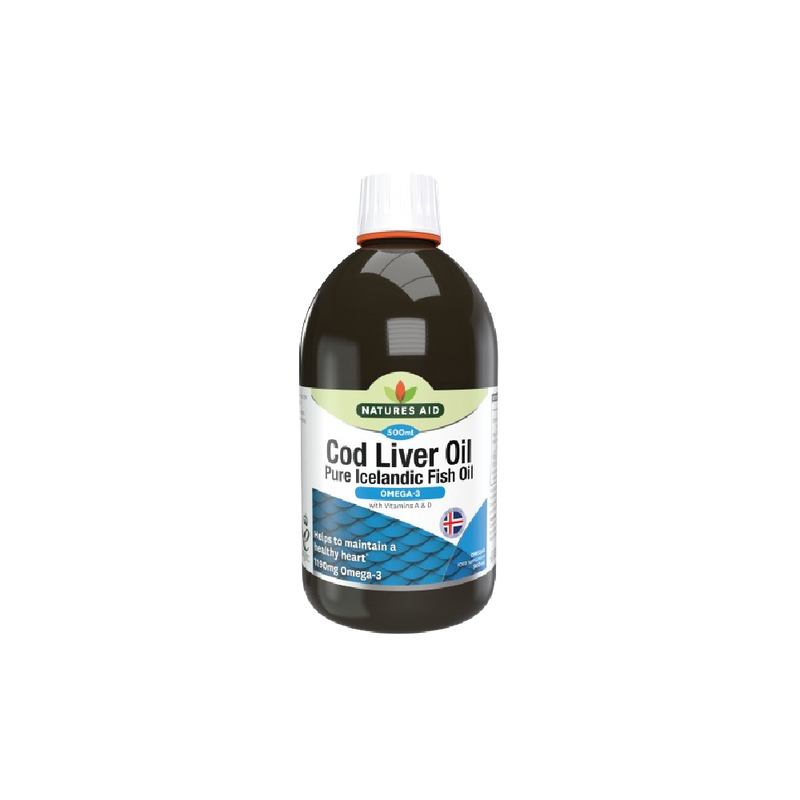 NATURES AID Cod Liver Oil Liquid 500ML