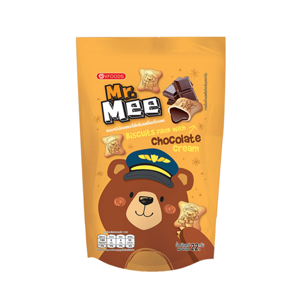 MR.MEE Biscuit Filled with Cream - Chocolate 22g