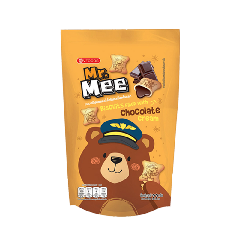 Biskuit MR.MEE Isi Krim - Cokelat 22g (Kasus 144)