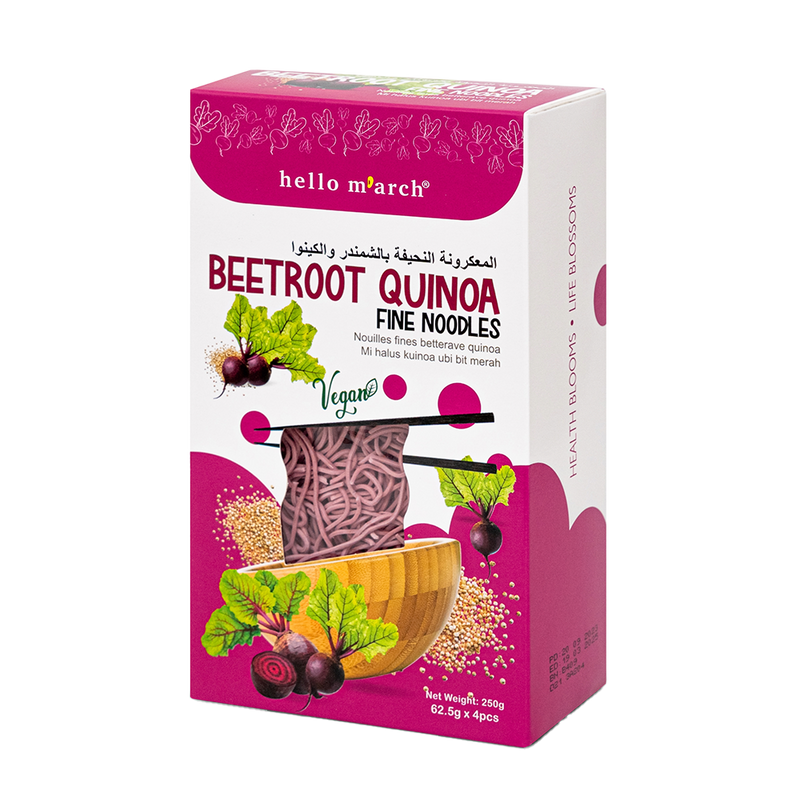 HELLO M'ARCH Beetroot Quinoa Fine Noodles 250g