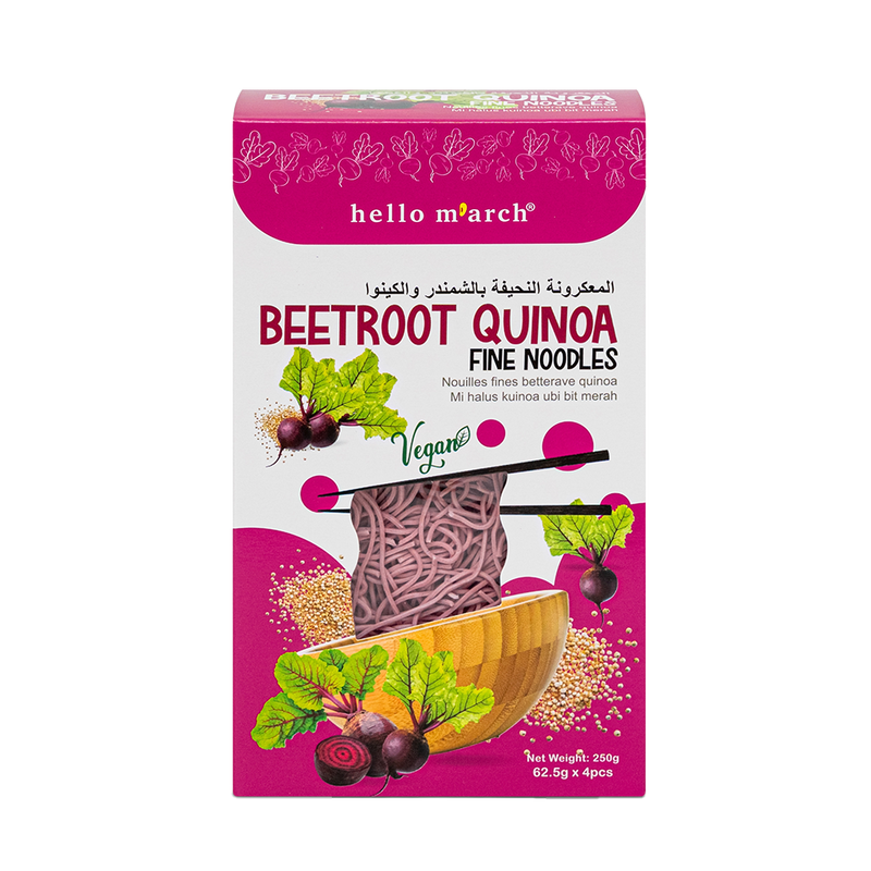 HELLO M'ARCH Beetroot Quinoa Fine Noodles 250g