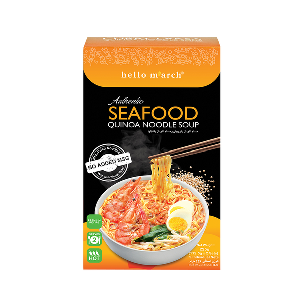 HELLO M&#39;ARCH Sup Mie Quinoa Seafood Asli 225g