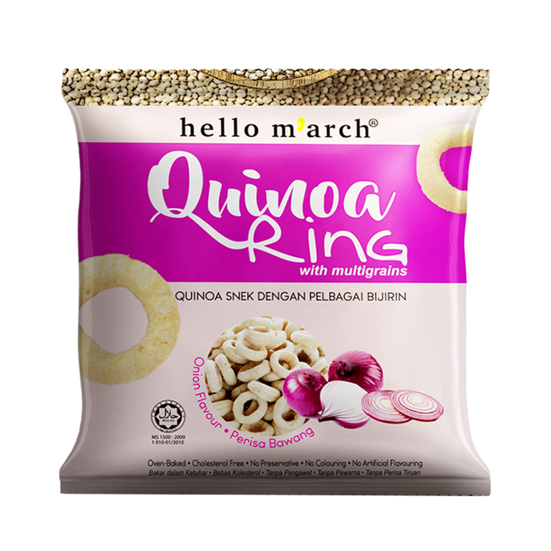 HELLO MARCH Quinoa Ring - Onion Flavour 30g