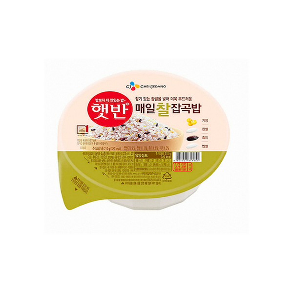 CHEIL JEDANG Cooked Rice Mixed Grain & Glutinous Rice 210g