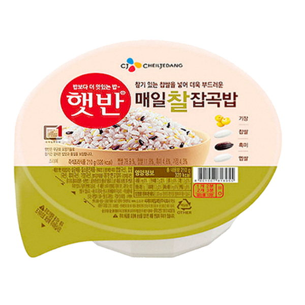 CHEIL JEDANG Cooked Rice Mixed Grain & Glutinous Rice 210g
