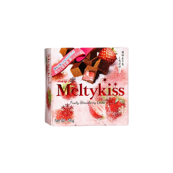 MEIJI Melty Kiss Premium Fruity Strawberry Chocolate Biscuit 52g