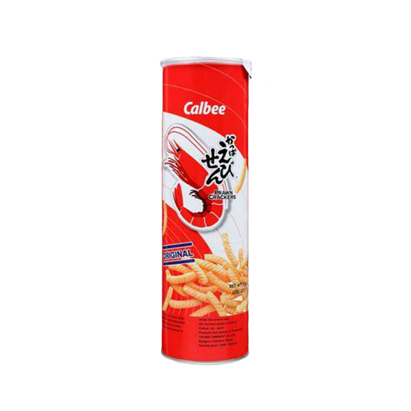 CALBEE Prawn Crackers Original Canister 80g