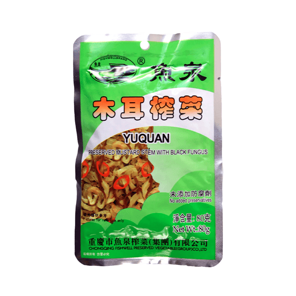 FISH WELL Brand Preserved Vegetable With Black Fungus 70g