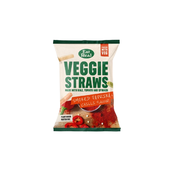 EAT REAL Veggie Straws Smoked Paprika & Chilli 110g