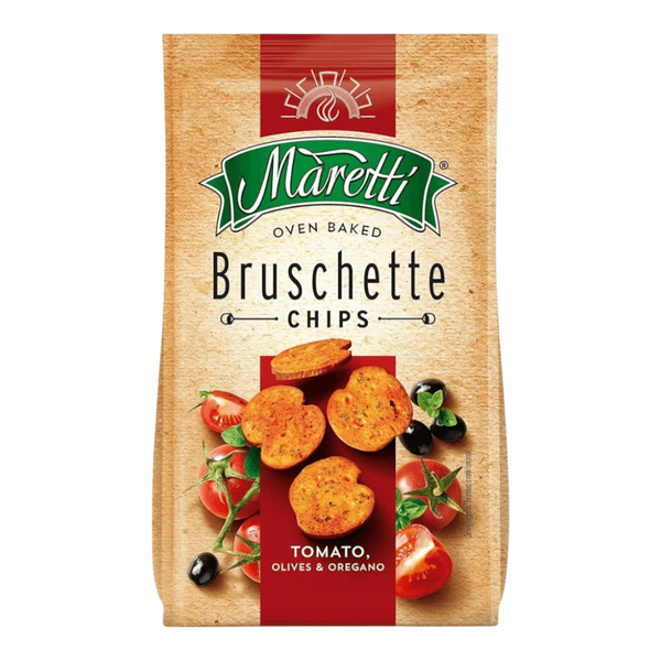 MARETTI Bruschette Chips (Italian Style) - Tomato, Olives & Oregano 70g