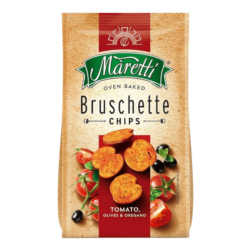 MARETTI Bruschette Chips (Italian Style) - Tomato, Olives & Oregano 70g