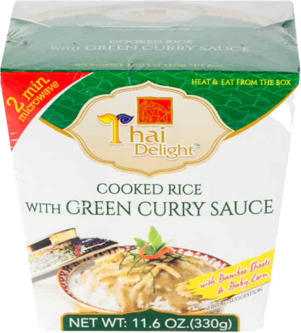 THAI DELIGHT Rice With Green Curry Sauce 330g (Case 12)