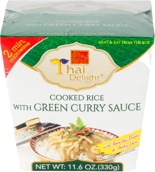 Delight Rice Bag THAI DELIGHT Rice With Green Curry Sauce 330g (Case 12)