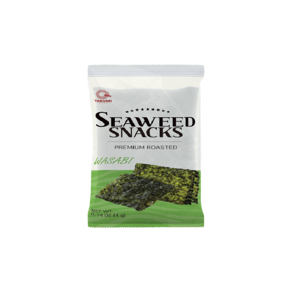 TAKUMI Seaweed Snack Wasabi (၃ ချပ်) (၃ ချပ်— ၄ ဂရမ်)