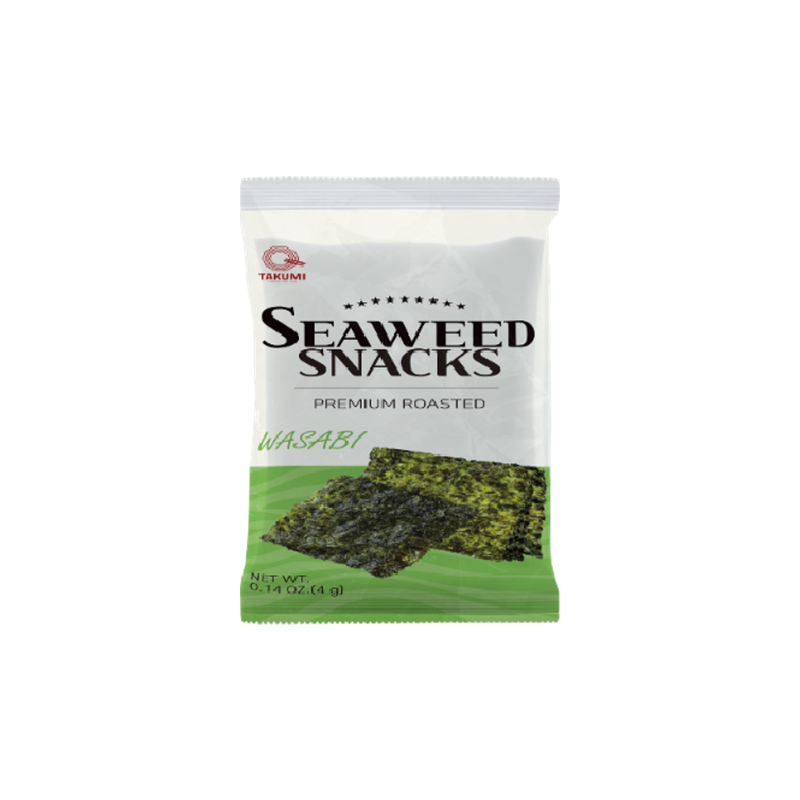 TAKUMI Seaweed Snack Wasabi (၃ ချပ်) (၃ ချပ်— ၄ ဂရမ်)