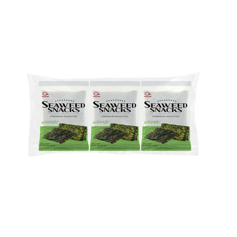TAKUMI Seaweed Snack Wasabi (3pcs) (3pcs × 4g)