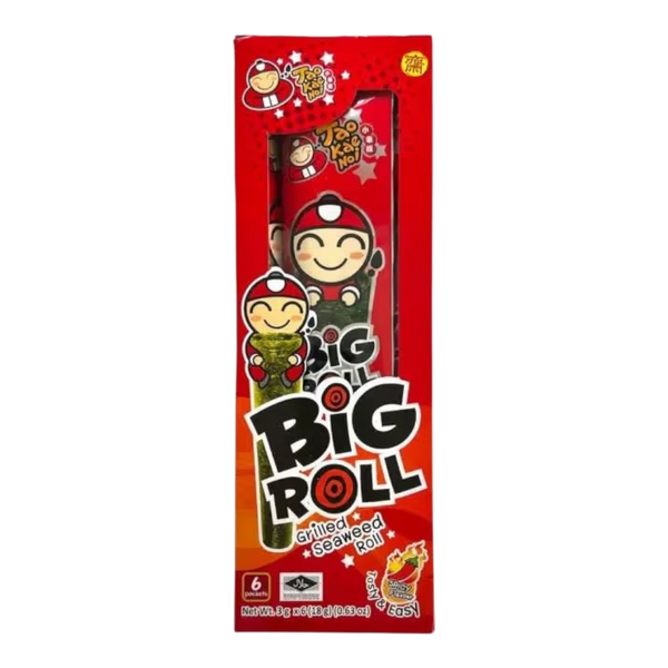 TAOKAENOI Big Roll Grilled Seaweed - Spicy 27g (Case 12)