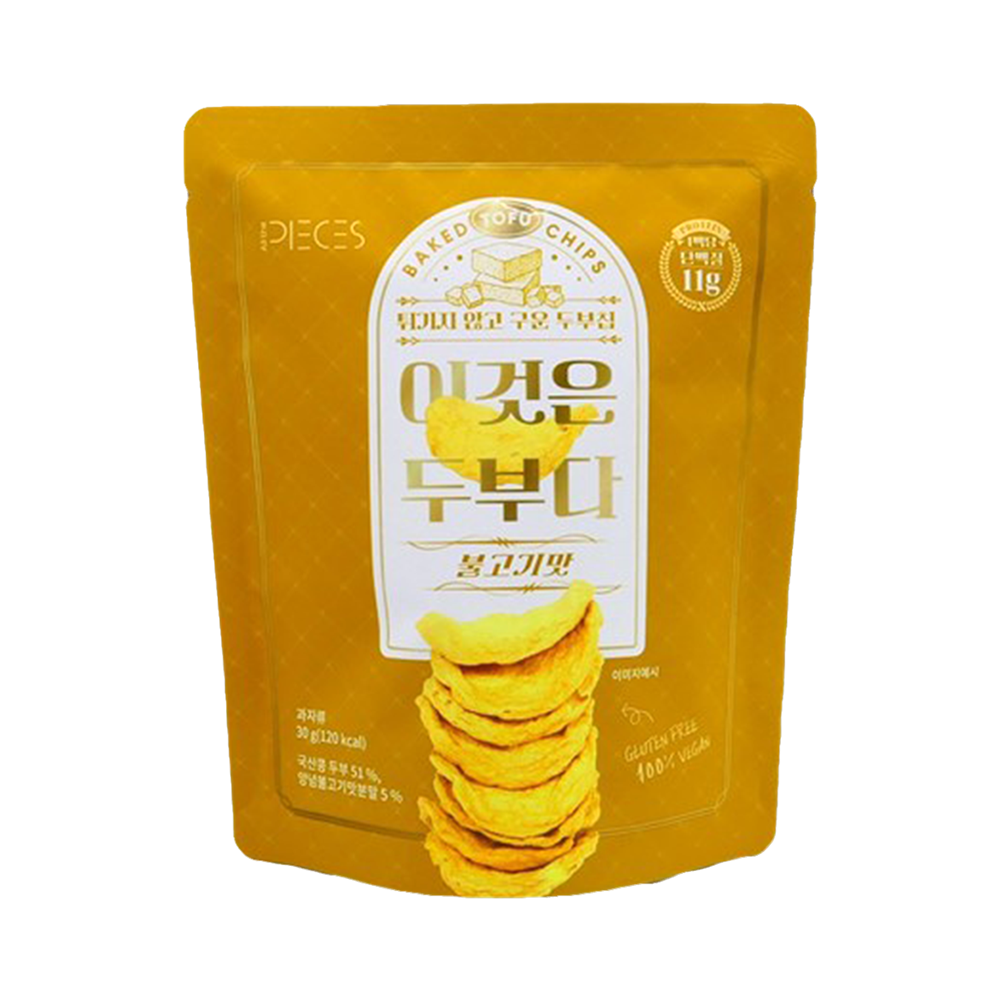 ALL THE PIECES Baked Tofu Chips Bulgogi Flavour 30g