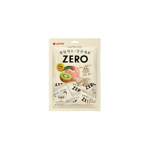 LOTTE Zero Fruit Gummy Peach & Kiwi 52g